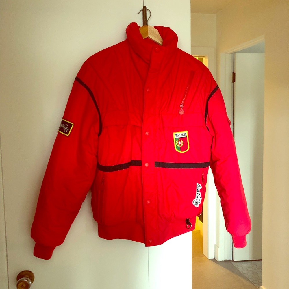 Vintage Men’s Cevas Ski Jacket with patches